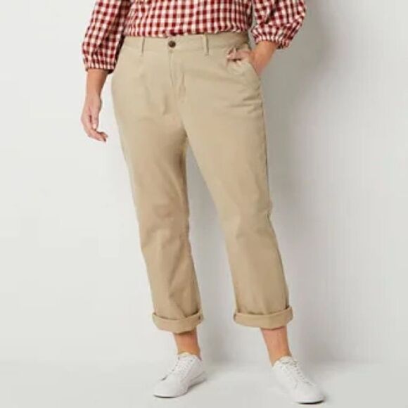 ST JOHN’S BAY Stretch 8T Unisex Wide leg Corduroy Pant - Picture 11 of 12